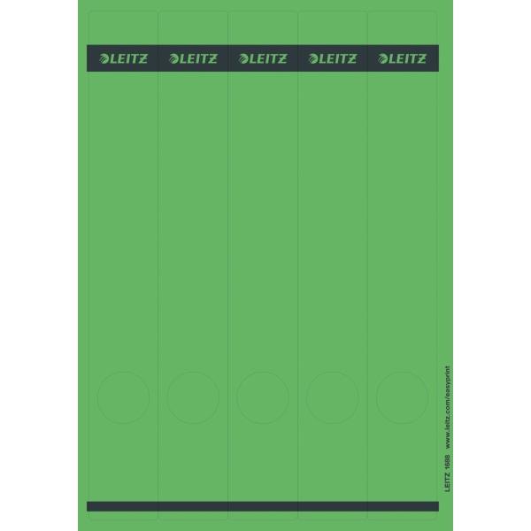 Produktbild Leitz Ordnerrücken-Etikett, 39 x 285 mm, lang, schmal, grün passend für Standard- und Hartpapp