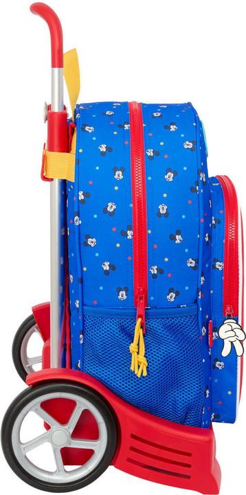Actual product image Mickey Mouse Club House School Rucksack with Wheels Mickey Mouse Clubhouse Good day Blue 33 x 42 x 14 cm