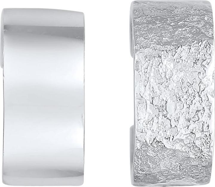 Immagine prodotto Elli Ohrringe Earcuff Breit Basic Gehämmert 2er Set 925 Silber (925 Argento)