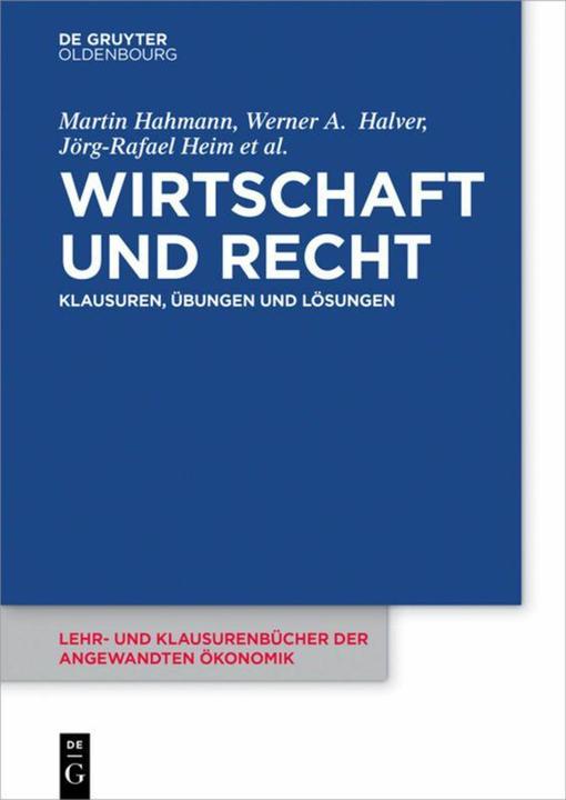 Produktbild Wirtschaft und Recht (Deutsch, Michael Vorfeld, 2017)
