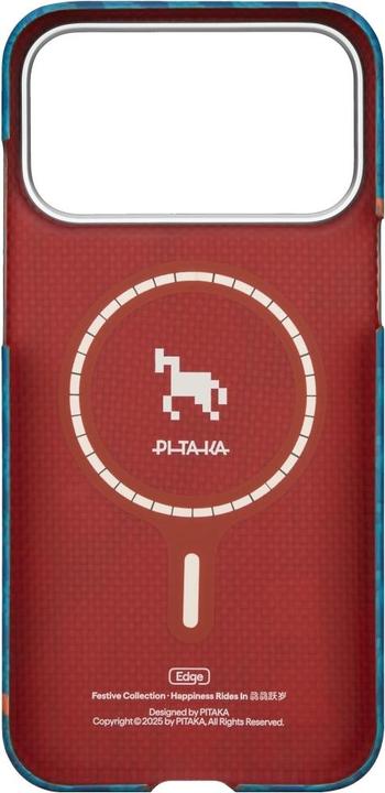 Produktbild Pitaka Case Happiness Rides Edge Case MagSafe for iPhone 17 Pro indigo (Apple iPhone 17 Pro)