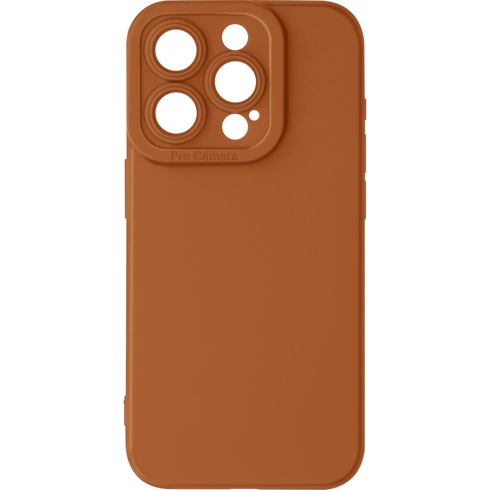 Avizar SoftGlow Case Series (Apple iPhone 15 Pro Max), Smartphone Hülle, Braun