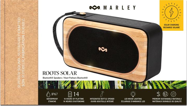 Actual product image House of Marley Roots Solar Bluetooth Speaker (14 h, Solar panel)