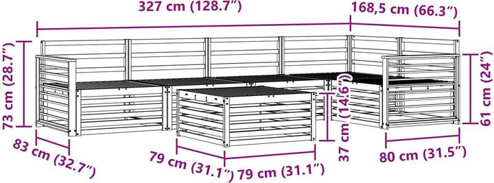 Produktbild vidaXL Outdoor-Sofa