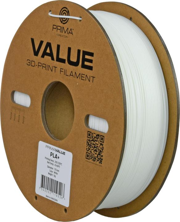 Actual product image Prima Creator PrimaValue PLA+ (PLA, 1.75 mm, 1.32 g, White)