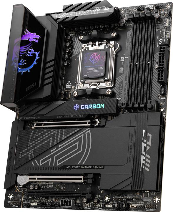 Productafbeelding MSI MPG X870E CARBON WIFI - X870/AM5/DDR5/ATX (AM5, AMD X870E, ATX)