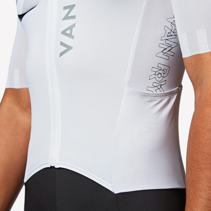Actual product image Van rysel Zeitfahranzug Rennrad Sommer RCR-R 2 Team Herren Weiss (XL)