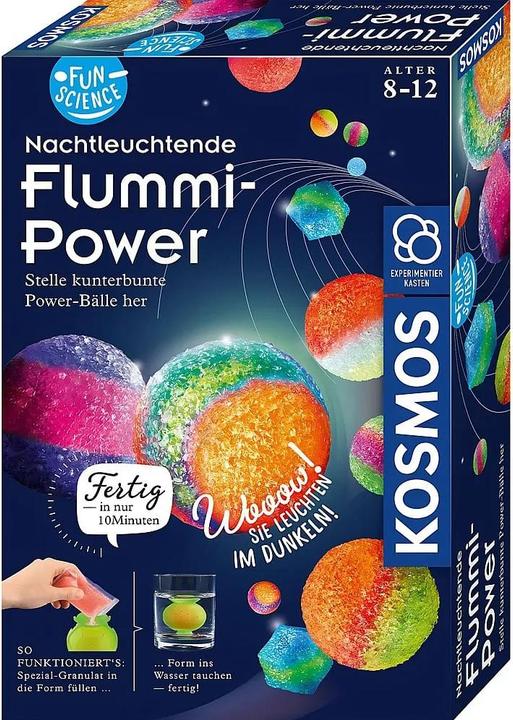 Actual product image Kosmos Noctilucent FlummiPower