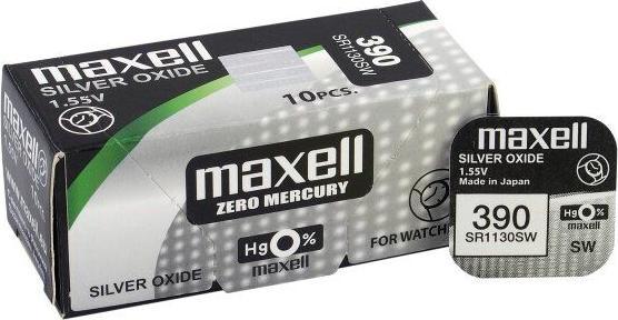 Actual product image Maxell SR1130SW (10 pcs., SR54, 83 mAh)