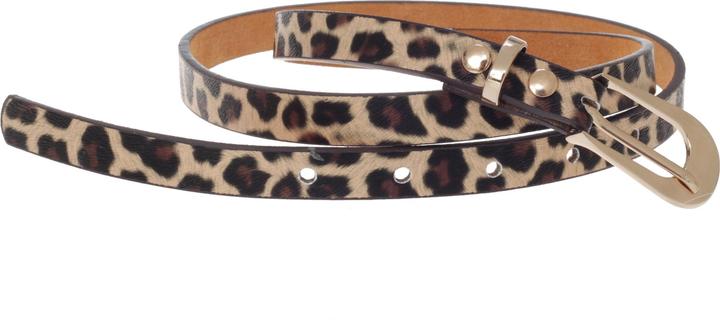 Grace Ceinture en cuir avec motif léopard (S)