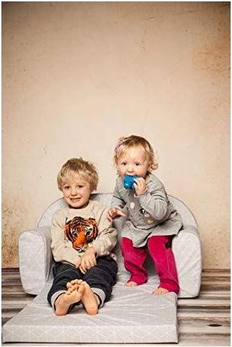 Immagine prodotto Knorrtoys Divano per bambini grigio con Geo Cube (Divano per bambini)