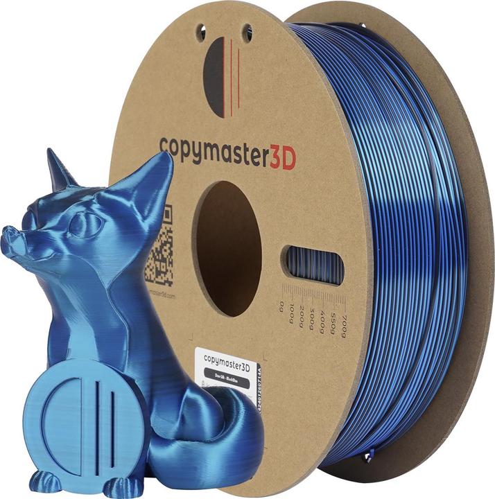 Produktbild Copymaster3D Duo-Silk Filament for 3D Printer, 1.75 mm, Gold/Silver (PLA, 1.75 mm, Mehrfarbig)