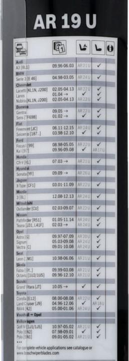 Produktbild Bosch Automotive WBA Aerotwin AR19U