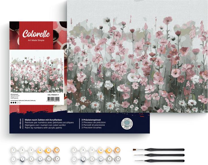Produktbild Colorelle Malen nach Zahlen: Blumenpracht