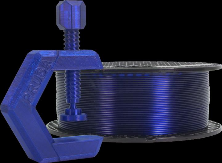 Produktbild Prusa Prusament PETG Ultramarine Blue Transparent 1kg (PETG, 1.75 mm, 1000 g, Blau)