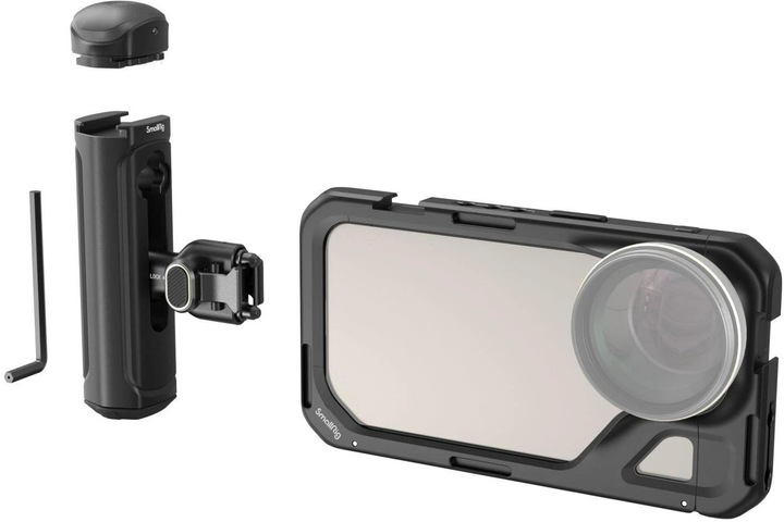 Immagine prodotto SmallRig Kit video mobile (doppio palmare) per iPhone 15 Pro (Gabbietta)