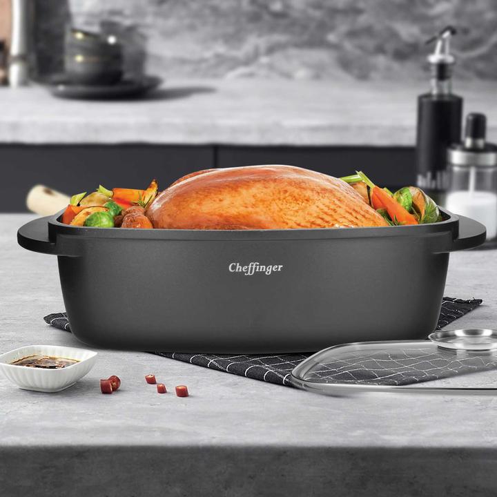 Actual product image Cheffinger Casserole dish with lid - 32 cm