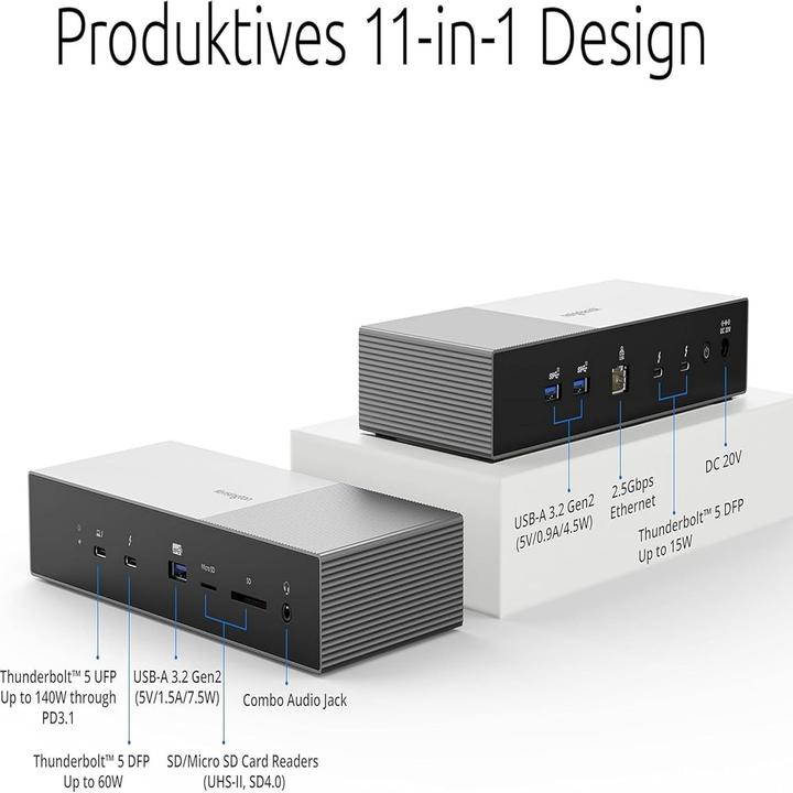 Immagine prodotto Kensington SD5000T5 EQ Thunderbolt 5, SD5000T5 EQ (3 porte)