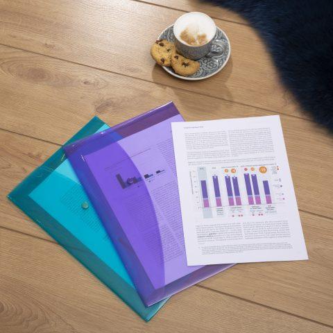 Produktbild Rapesco Dokumentenmappe A4+, assortierte Farben, 10 Stück, Typ (A4+, 10x)