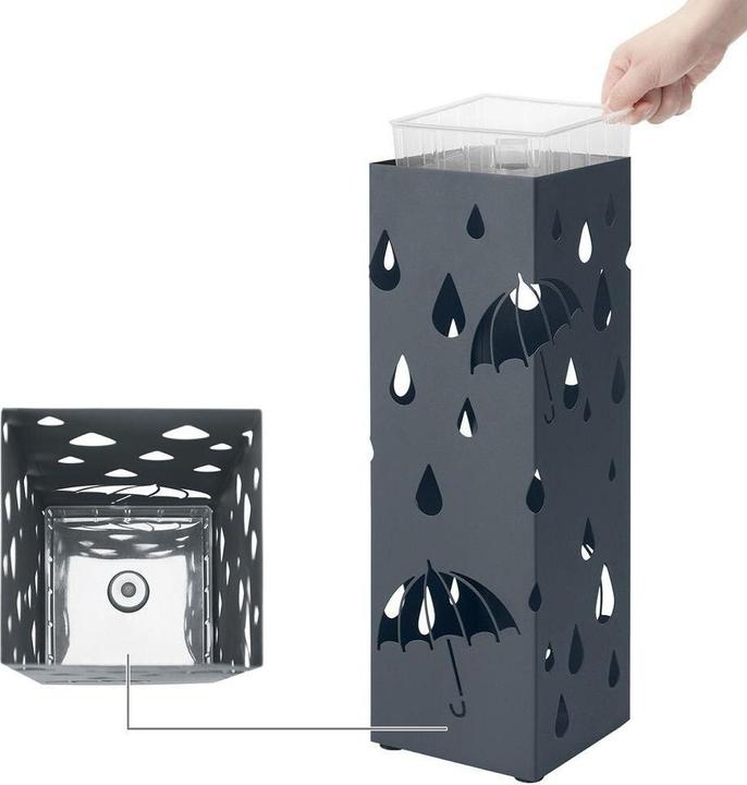 Image du produit Songmics Schirmständer Grau, Detailfarbe: Grau, Detailmaterial