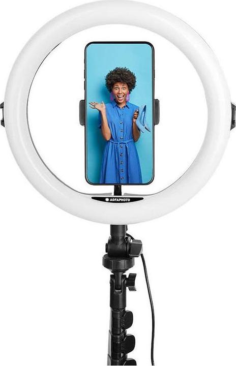 Actual product image AGFAPHOTO ARL11 Ring+Desktop light adjustable (Rod light)