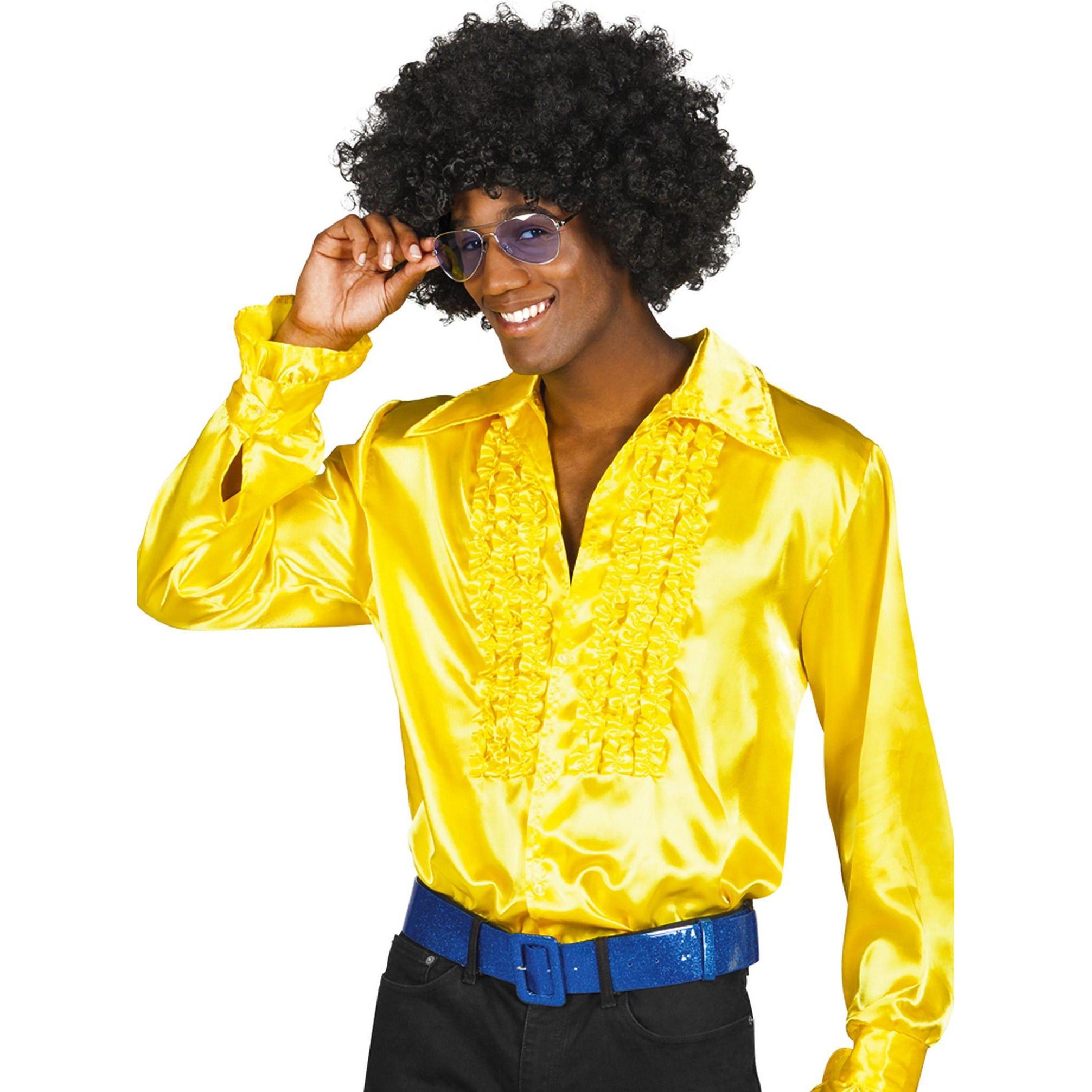 Boland Party Shirt : Rüschenhemd Satin (50, 52)