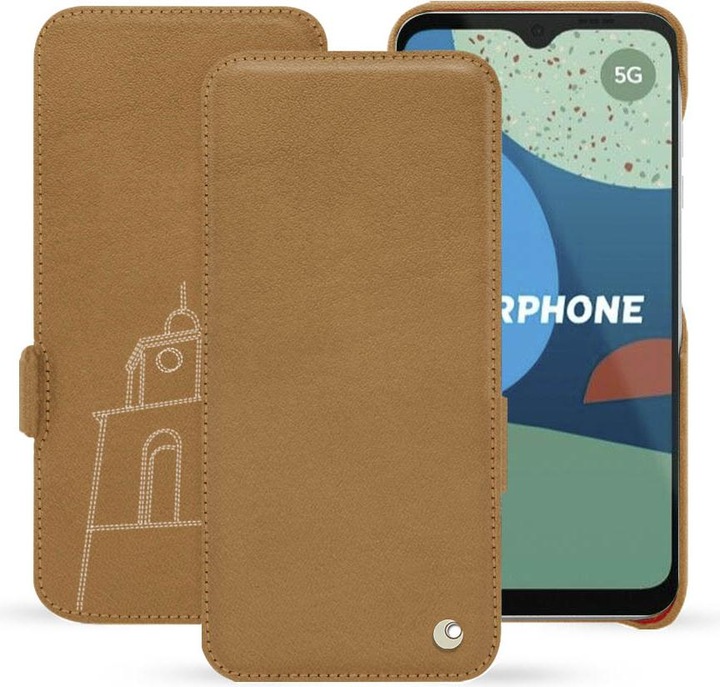Actual product image Noreve Horizontal leather flap shell (Fairphone 4)
