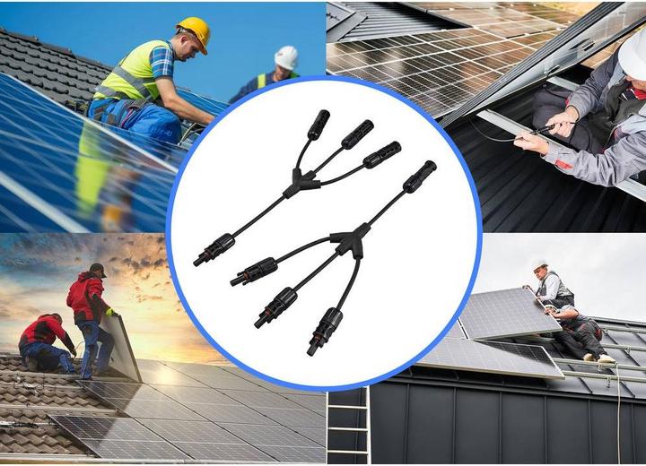 Actual product image Sygonix SY-6407992 Solar system connection adapter cable black 36 cm (Solar cable)