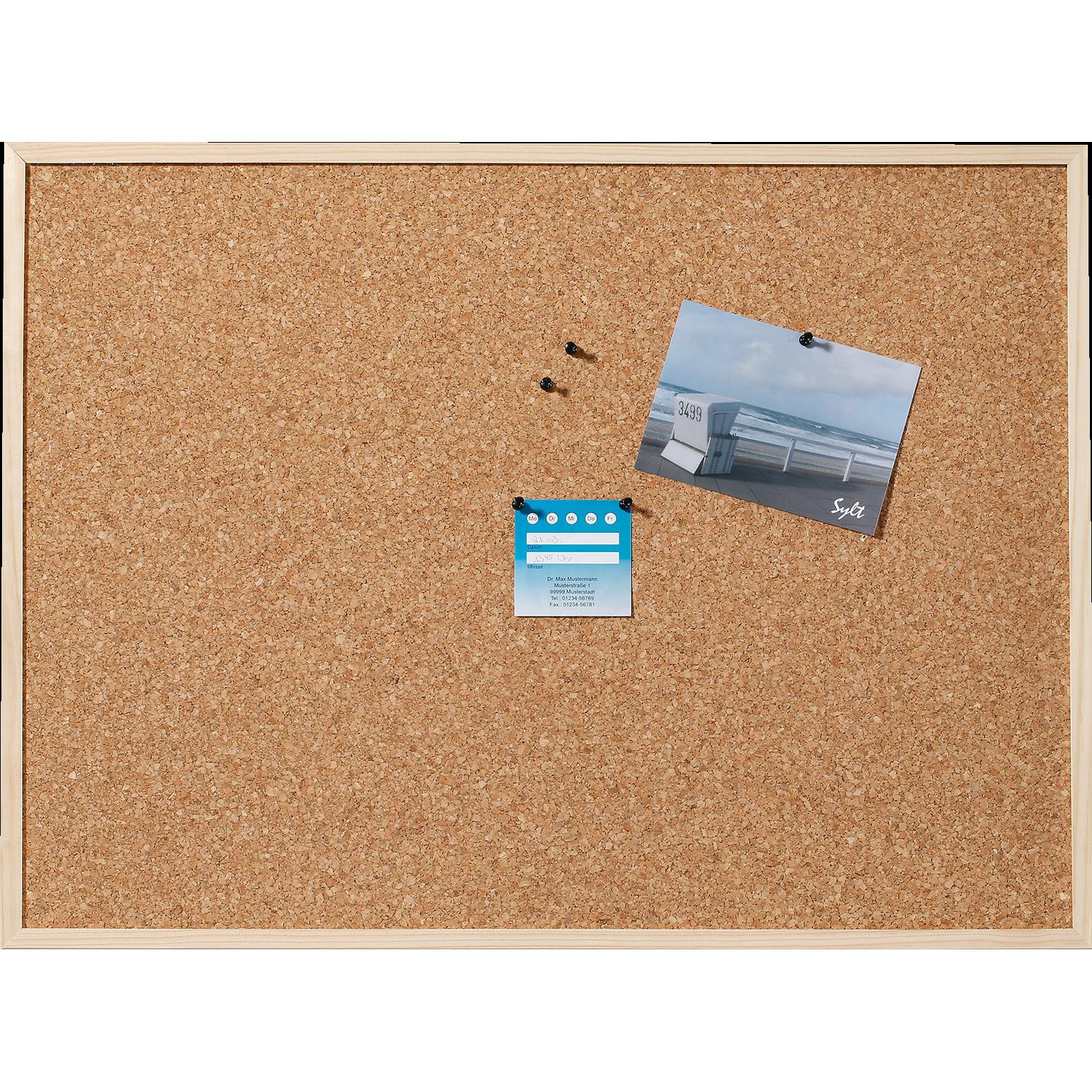 Dahle, Pinnwand, Kork-Pin-Wandtafel 120x90cm braun (120 x 90 cm)