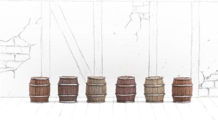 Produktbild Tabletop-Art Zubehör Holzfässer Set 1 - Kleine Fässer 6 Teile