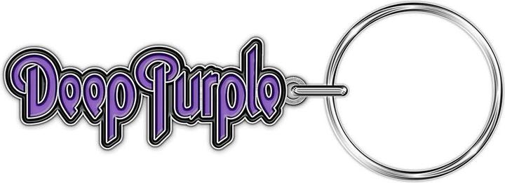 Actual product image Deep Purple Logo Keyring