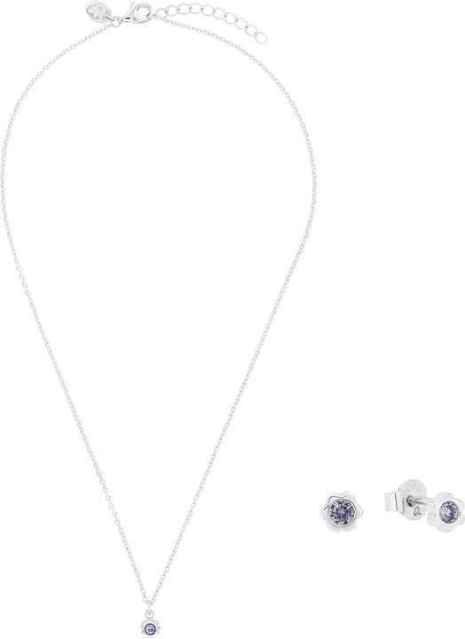 Prinzessin Lillifee Multisets für Mädchen, 925 Sterling Silber, Zirkonia synth. | Geburtsstein (Silber 925)