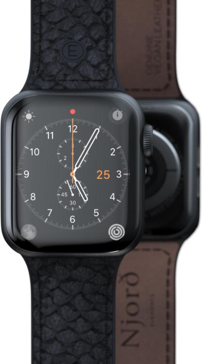 Immagine prodotto Njord Cinturino Vindur per Apple Watch 40/41 mm (22 mm, Pelle Vegan, Chiusura in acciaio inox, Pelle di salmone)