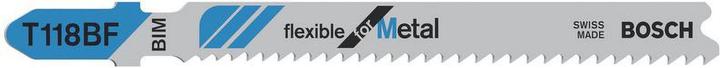 Produktbild Bosch Professional Zubehör Stichsägeblatt T 118 BF Flexible for Metal