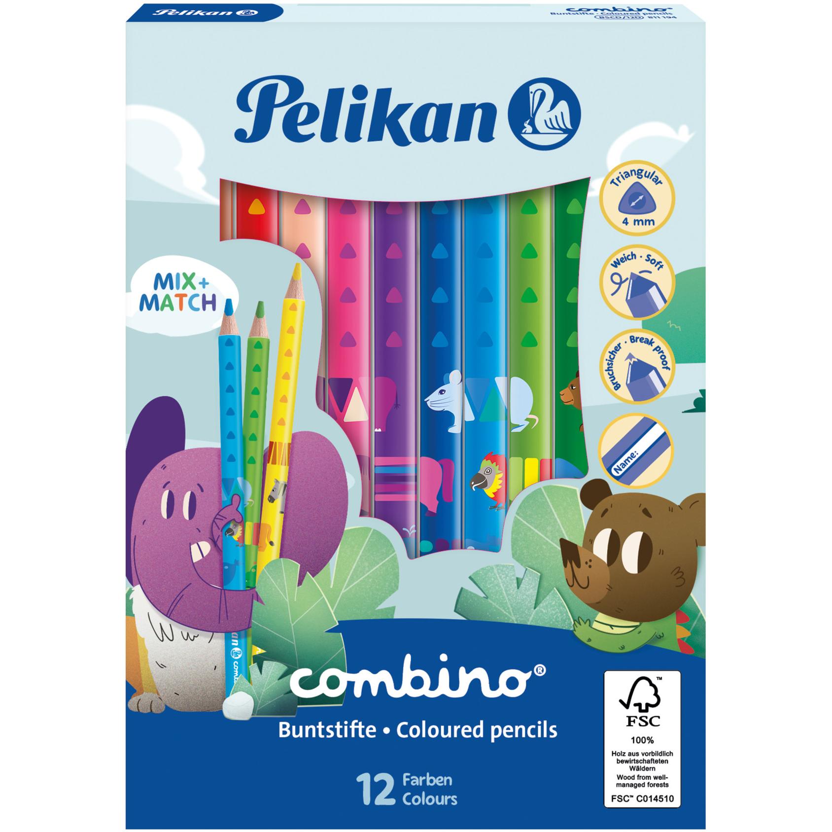 Pelikan, Malstifte, COMBINO - Farbstifte (12x)