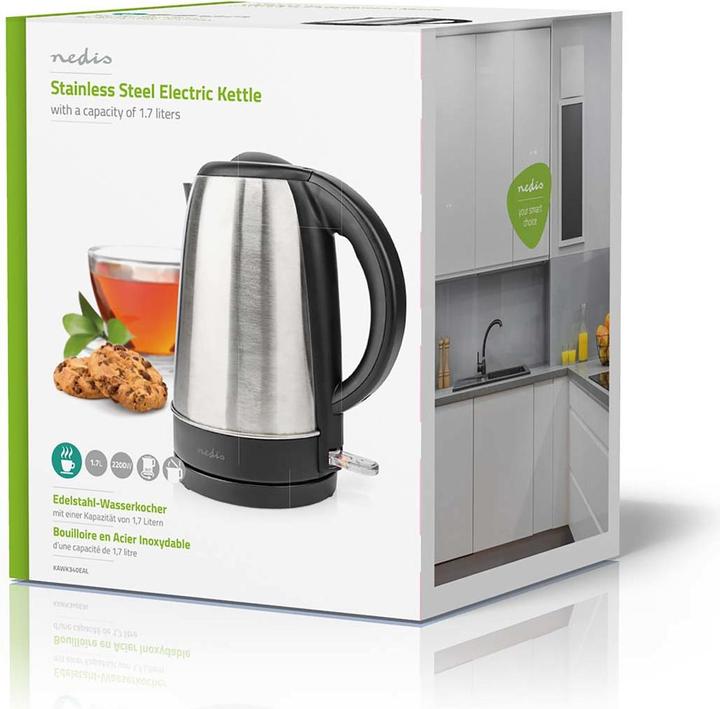 Produktbild Nedis Wasserkocher - 360°-Drehsockel - Trockengehschutz - Strix-Regler - Verdecktes Heizelement - (1.70 l)