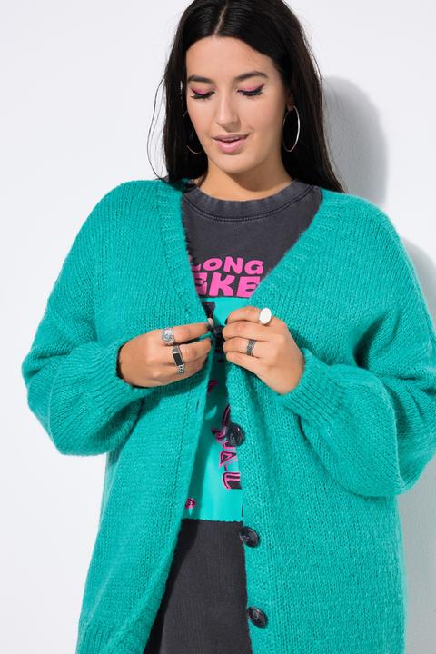 Produktbild Studio Untold Strickjacke, oversized, V-Ausschnitt (54)