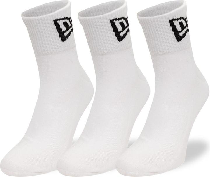 Immagine prodotto New Era Unisex Socken - FLAG ANKLE 3er Pack weiss - 39-42 (confezione da 3, 39 - 42)
