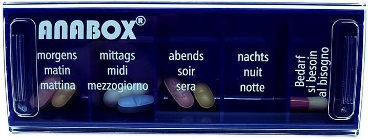 Anabox Medidispenser 1Tag blau