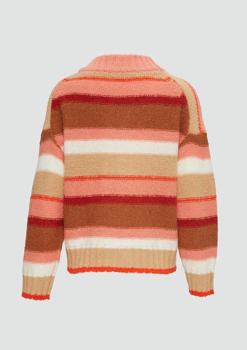 Produktbild S.Oliver Strickjacke Gestreifte Strickjacke mit Knopfleiste (44)