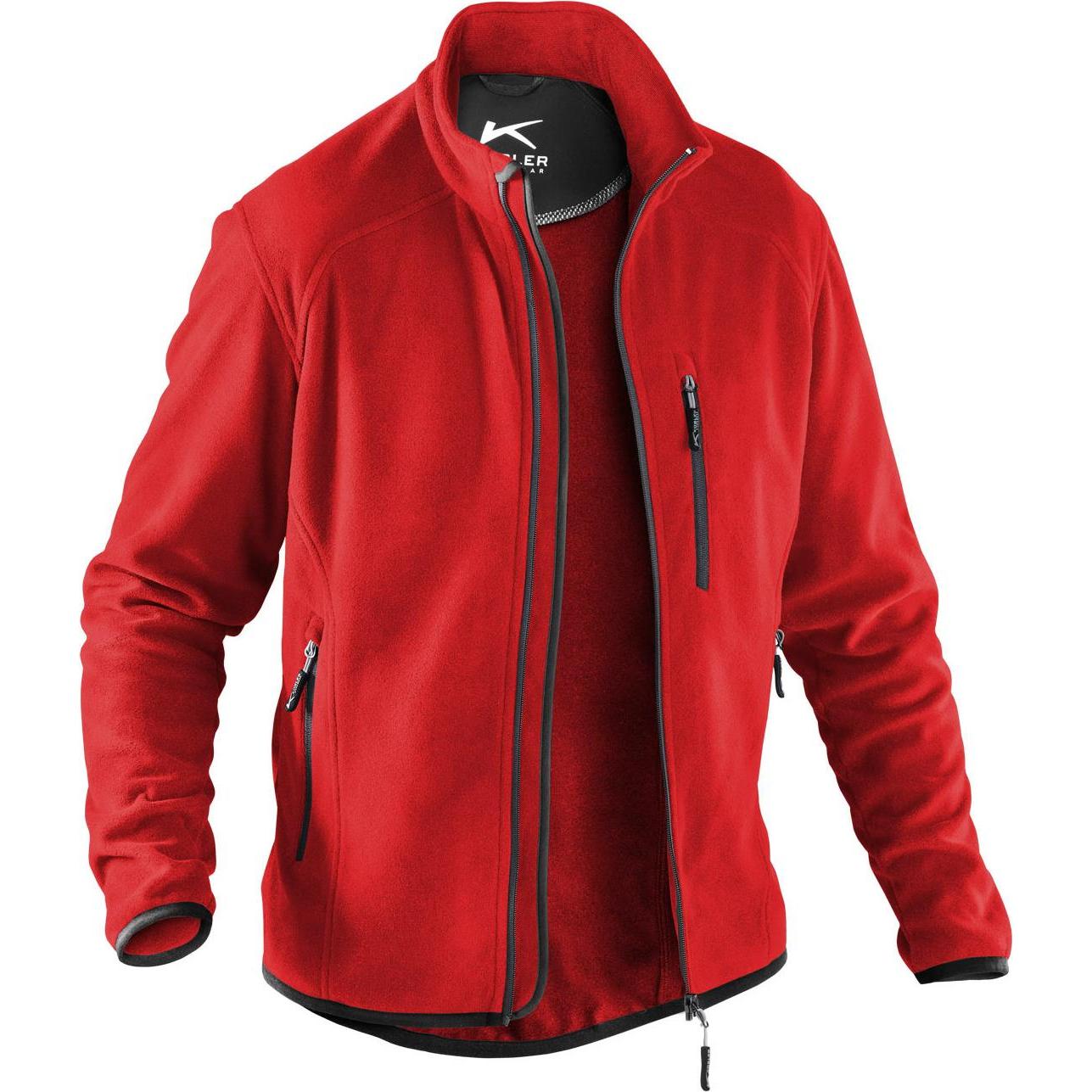 Kübler, Arbeitsjacke, Fleecejacke Mittelrot M (M)
