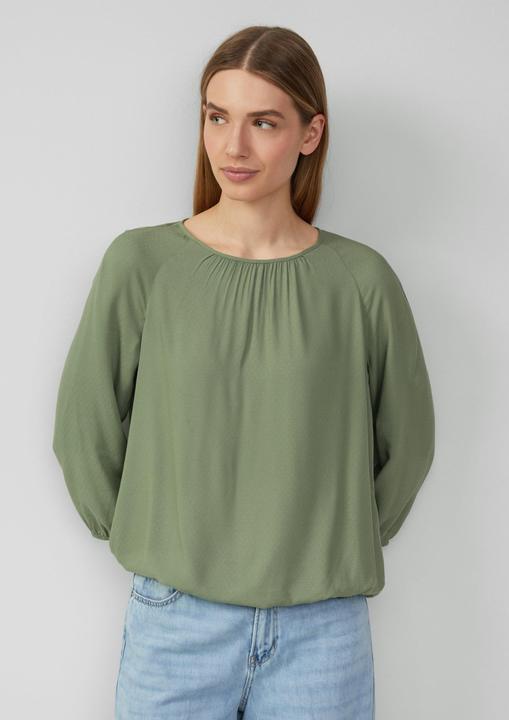 Image du produit S.Oliver Bluse Strukturierte Viskose-Bluse mit Raff-Details (44)