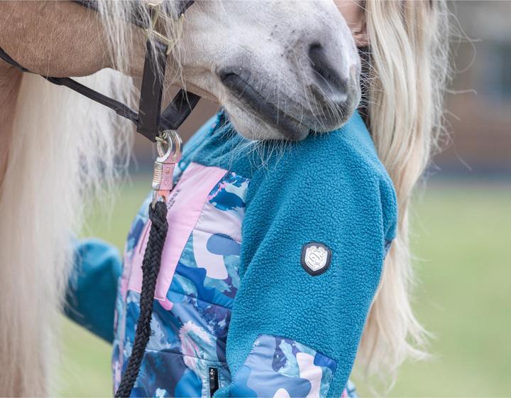 Actual product image Soulhorse Crazy Connection teddy fleece mix jacket (M)