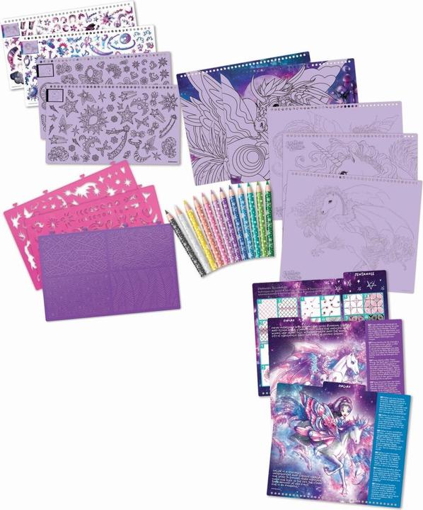 Actual product image Nebulous Stars Kreatives Skizzenbuch Fantasiepferde Galaxie
