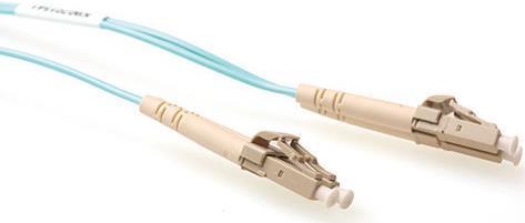 Produktbild ACT 0.25 meter LSZH Multimode 50/125 OM3 fiber patch cable duplex with LC connectors (CAT7, 0.25 m)