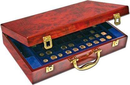 Safe Lackholz Koffer fdiv. Münzen