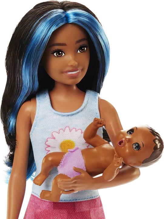 Actual product image Barbie Skipper Babysitter Nanna with Black and Blue Hair