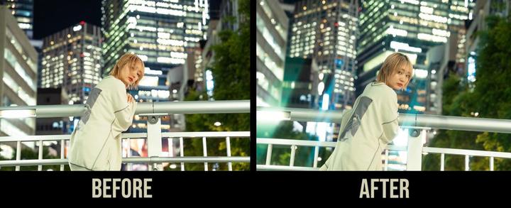 Actual product image Kenko 82.0 ANAMORFLARE Green Lens Flare Filter (82 mm, Effect filter)