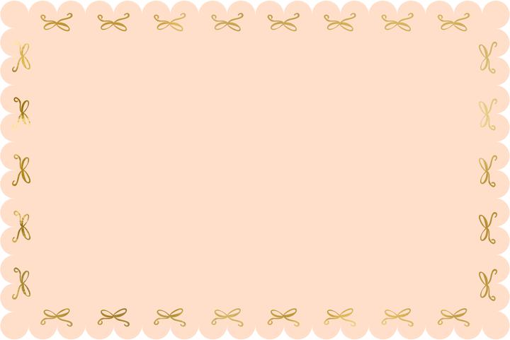 Partydeco Nappe en papier rose avec Noeuds dorés 180 x 120 cm (180 x 120 cm)