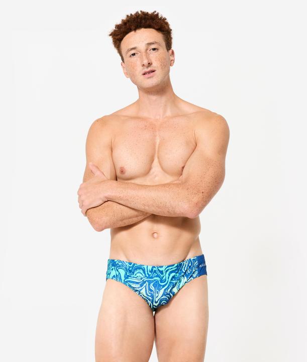 Produktbild Watko Badehose Slip Wasserball Herren - 500 All Vai türkis (42)